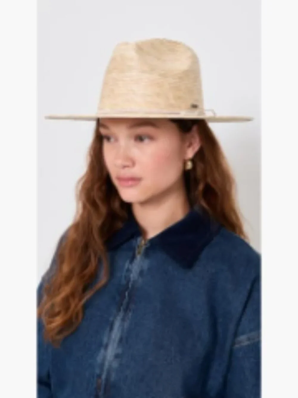 Woven Straw Fedora Sun Hat with Braided Cord Detail